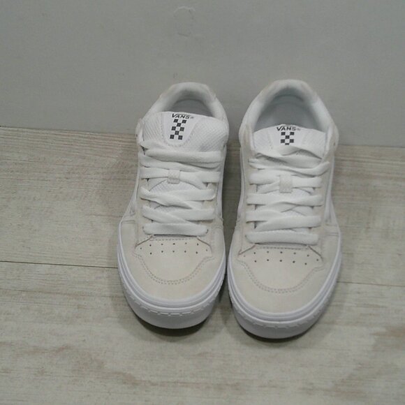 Vans Caldrone Lace up Suede White Sneakers New Size 9 - Picture 7 of 11